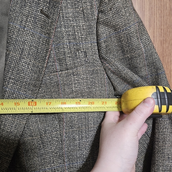 Stafford Tweed Men’s 2 Button Blazer Jacket Size 40R Tailored In The U.S! - Picture 7 of 10